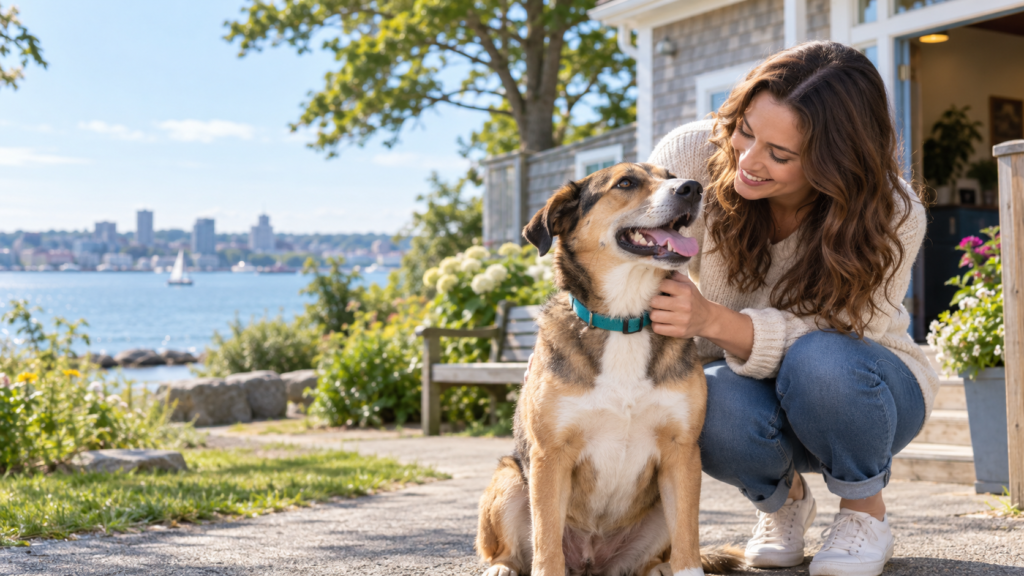 Welcoming a rescue dog home in Halifax